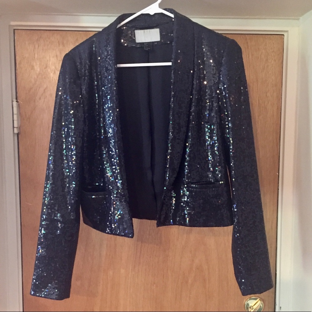 Sequined Black H&M Blazer